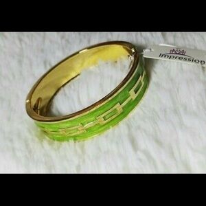 Impression Links Snap Cuff Bracelet